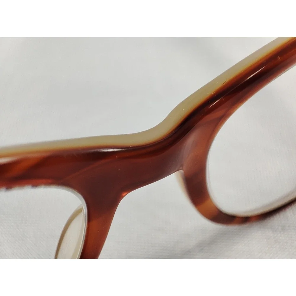 Barton Perreira Judy JRC Amber‎ Tortoise Eyeglass Frames Japan 49-17-140